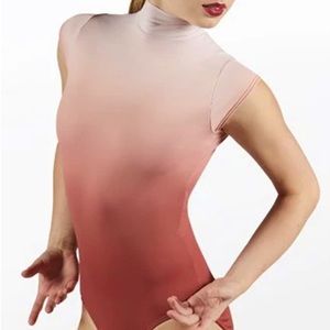 Balera ombré leotard base costume size MA Medium Adult. Peach ombré color only!